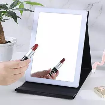 Настольное зеркало для макияжа с подсветкой, сенсорное прозрачное светодиодное косметическое зеркало с USB-управлением для женщин