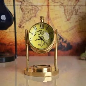 Настольные часы-глобус 5 Вращающиеся часы в викторианском стиле Красивый подарок на новоселье / Подарок на годовщину / Подарок для папы Лучший подарок для домашнего декора