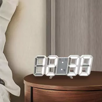 Настольные часы Электронный настольный дисплей температуры Мини-светодиодный настенный для прикроватной тумбочки в помещении