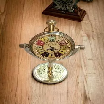 Настольные часы, латунные настольные часы в подарок, подарок на годовщину, свадебный подарок,