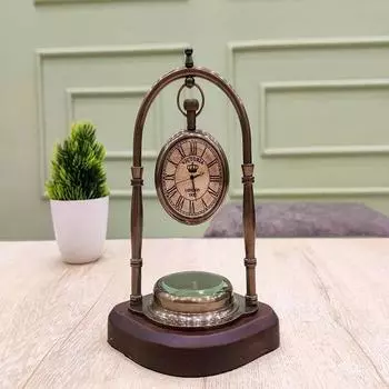 Настольные часы, Рождественский подарок, Статуэтка из латуни, Подарок для жены, Подарок для пар, подарок для мамы,