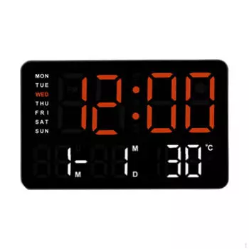 Настольные часы с функцией даты, времени и температуры в светодиодном формате Style B
