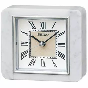 Настольные часы Seiko Clock из белого мрамора BZ362W 11312844 мм