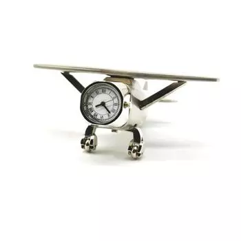 Настольные часы, стильные аналоговые настольные часы и прижим для бумаги, ручная регулировка, идеально подходят для студенческих и детских спален, винтажный декор для дома и офиса как