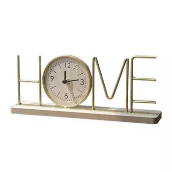 Настольные часы, украшения, металлические, ЛЮБОВЬ, деревянные, бесшумные, нетикающие часы для дома, офиса, гостиной A