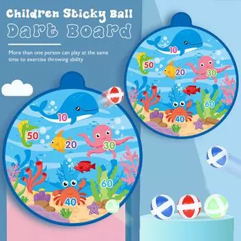 Настольные игры в дартс с героями мультфильмов, липкий мяч, летающий мяч, мишень, настенные детские игрушки