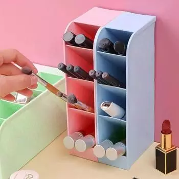 Настольные канцелярские принадлежности Косметика Органайзер для мелочей Косметическая матовая подставка для карандашей Офисный стол Аксессуары для хранения Держатель для ручек