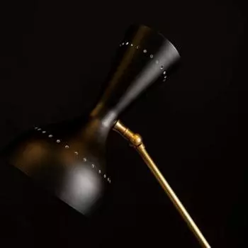 Настольные лампы из латуни, настольные лампы Diablo в стиле стилново середины века, настольные лампы с противовесом