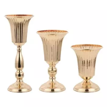 Настольные металлические трубы, центральные вазы, вазы с золотыми цветами, приветственная зона, путеводитель по дорогам