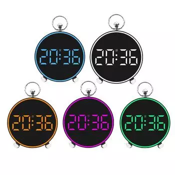 Настольные настенные электронные часы для путешествий с светодиодным будильником и украшением температуры белый