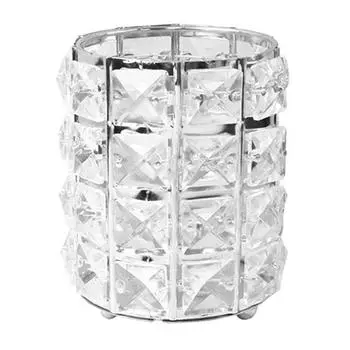 Настольные органайзеры для ручек, хрустальная ручка-держатель для карандашей для кистей для макияжа, посуда, настольные органайзеры серебряный