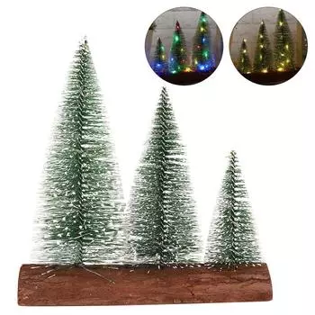Настольные светодиодные фонарики для рождественской елки, украшения для дома, рождественский фестиваль, подарок, украшение Warm Light