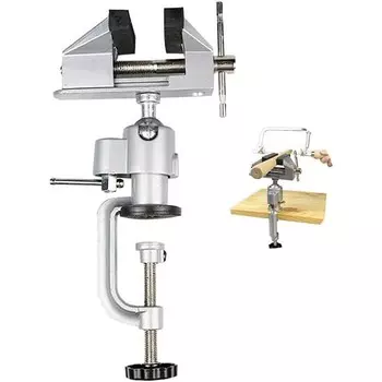 Настольные тиски, настольные тиски, тиски для деревообработки с наковальней, поворотные на 360° тиски для верстака, зажим для настольного зажима, тиски, режущий трубопровод, сверление, металлообработка A