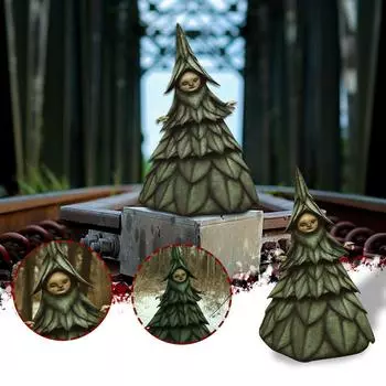 Настольные украшения на Хэллоуин Украшения ведьмы Скульптурные поделки Садовые украшения Поделки в помещении One Size зелёный