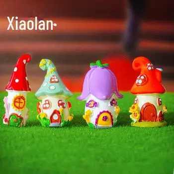 Настольный аквариум с микропейзажем и декором в виде замка