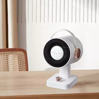 Настольный электрический обогреватель, компактный, быстрый нагрев для спальни, офиса, помещения, белый цвет белый