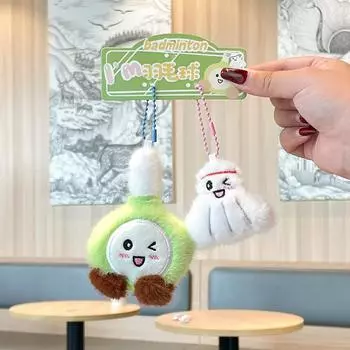 Настольный Бадминтон Теннис Теннис Бильярд Ракетки Плюшевые Подвески Мяч Спортивные Куклы Badminton Racket