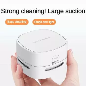 Настольный беспроводной пылесос, мини-пылесос для клавиатуры, портативный пылесос для очистки бумажных отходов оранжевый