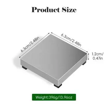 Настольный блок Плоская наковальня Ювелирный инструмент Легкая профессиональная квадратная наковальня серебряный
