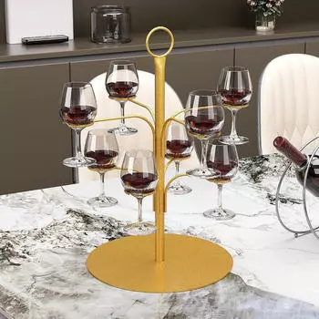 Настольный держатель для бокалов для вина, органайзер, подставка для бокалов, элегантная стойка
