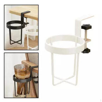 Настольный держатель для чашки с зажимом, легкий регулируемый нескользящий зажим для защиты от разлива, бутылка с водой белый