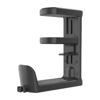 Настольный держатель для гарнитуры, регулируемый на 360 градусов крючок для игровой гарнитуры (черный) Великобритания