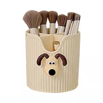 Настольный держатель для карандашей и ручек, 4 отделения, большая вместимость, милые школьные принадлежности, органайзер для кистей для макияжа