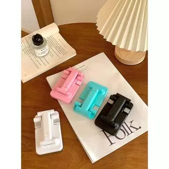 Настольный держатель для мобильного телефона, складной, портативный, подъемный, ленивый, универсальный держатель для мобильного телефона и планшета чёрный