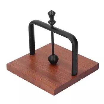 Настольный держатель для салфеток с подъемным шаром из цельного дерева, металлическая стойка, диспенсер для салфеток для дома чёрный