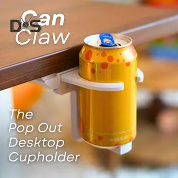 Настольный держатель для стакана, складной держатель для банки, регулируемая многофункциональная сумка, вешалка для наушников, непроливающаяся кружка для кофе, держатель для напитков, настольные принадлежности белый