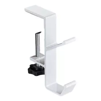 Настольный держатель для сумки, крючок для вешалки рюкзака, прочный, несущий нагрузку, устойчивый к ржавчине, простая установка, универсальное использование, держатель для наушников, крючок для сумки белый