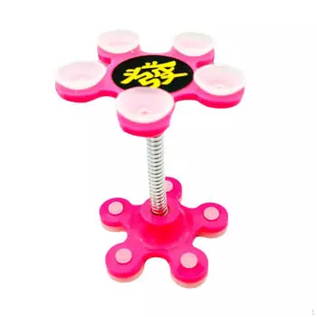 Настольный держатель для телефона с присоской, портативный, вращающийся, компактный держатель для смартфона чёрный