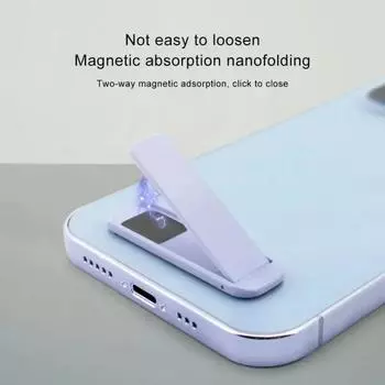 Настольный держатель Lazy Holder Stand Складной невидимый металлический держатель для телефона для iPhone iPad Xiaomi Huawei Tablet Универсальные аксессуары для iPhone красный