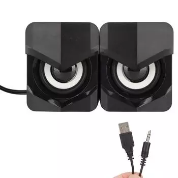 Настольный динамик с питанием от USB, мощный сабвуфер, настольный мини-светодиодный динамик для домашнего компьютера PalyStation4