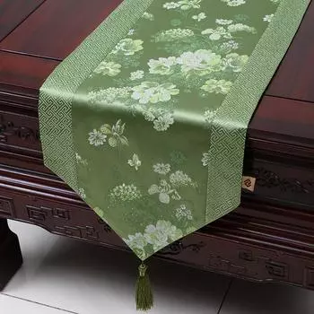 Настольный флаг в китайском стиле, сельская мода, современный минималистский парчовый скатерть для обеденного стола, многоцветная скатерть для чайного стола, художественный настольный флаг 33*150cm