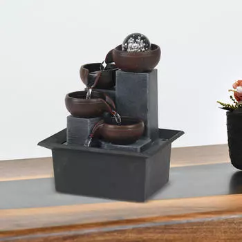 Настольный фонтан для йоги, медитации, расслабляющей спальни, крытый водопад