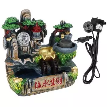 Настольный фонтан имитация смоляной рокарии домашний декор для офиса спальни релаксации