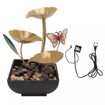 Настольный фонтан, небольшой циркулирующий водяной орнамент, внутренний водопад для офиса и гостиной, США