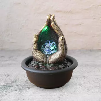 Настольный фонтан по фэн-шуй, адаптер ЕС 220 В, стильный для декора спальни