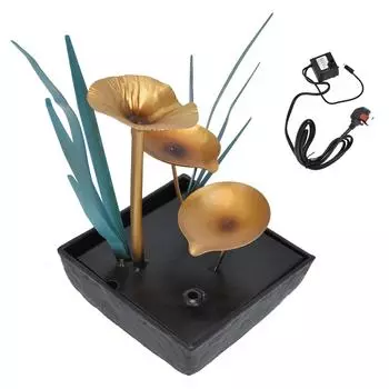 Настольный фонтан светодиодные фонари без шума компактный легкий классический внутренний водопад для украшения