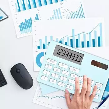 Настольный калькулятор с большим дисплеем, быстрый отклик клавиш, высокая чувствительность, эффективный рабочий калькулятор, офисные, домашние, школьные принадлежности мятный зеленый