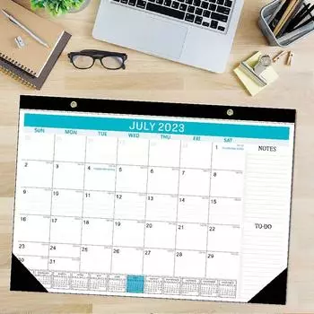 Настольный календарь 2023 года, июль 2023 г. — декабрь 2024 г., 18 месяцев, большой настольный календарь/настенный календарь размером 17 X 12 дюймов Pack of 1