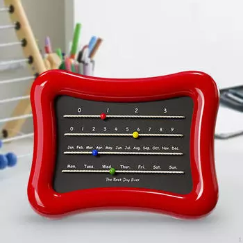 Настольный календарь красивый 18,5x15 см планировщик украшение для гостиной стол дома красный
