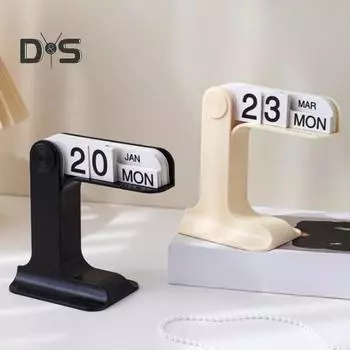 Настольный календарь, перекидной календарь, пластиковый настольный ежедневник, современный декор для фермерского дома, украшение для домашнего офиса чёрный