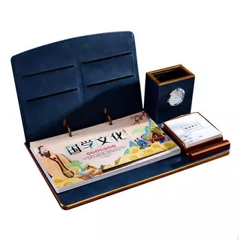 Настольный календарь с подставкой для ручки и часами-блокнотом, Янв - DEC Desktop для офиса,