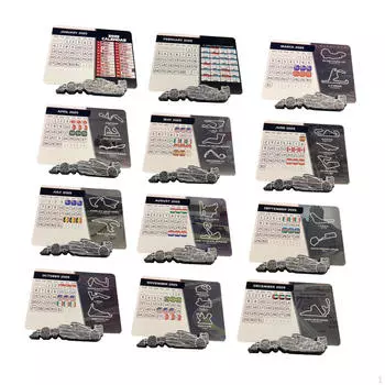 Настольный календарь Стильный энтузиаст автоспорта для шкафа дома Полка