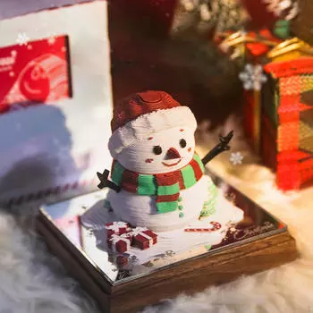 Настольный календарь Time Piece DIY Бумага резьба Искусство липкая записка с пылезащитной акриловой коробкой