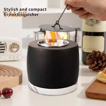 Настольный камин из бетона Мини-декор для дома и улицы Палочки для сморов Портативная спиртовая горелка Долгое время горения Бездымный без запаха Производитель сморов A