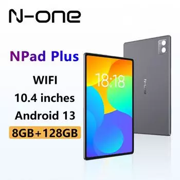 Планшет N-one 10,36-дюймовый планшетный компьютер Android 12, 128 ГБ MediaTek MTK8183 Octa Core 2000*1200 FHD NPad Plus tablet серый