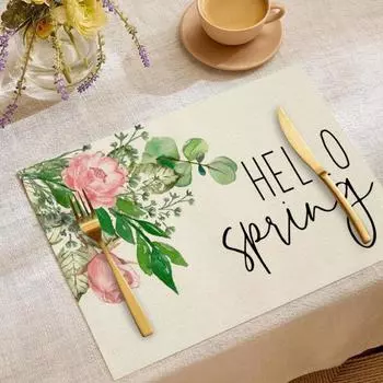 Настольный коврик для кофейной чашки, коврик для кофейной чашки, супер мягкий коврик для чаши с изысканным узором, столовая посуда A